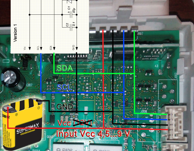 Подключение к модулю Indesit Arcadia